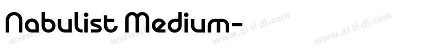 Nabulist Medium字体转换